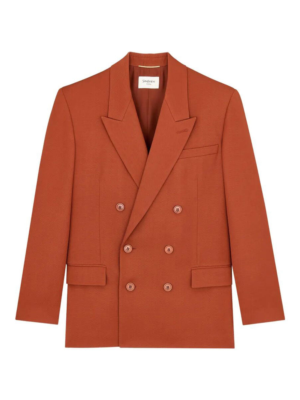 Saint Laurent Women Double-Breasted Jacket In Wool Gabardine SAINT LAURENT
