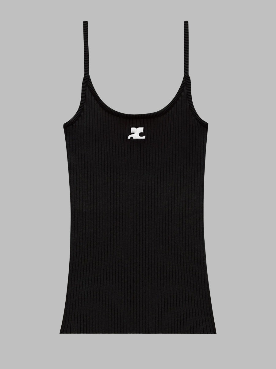 Courreges Women Tank Top In Maglia "Reedition" COURREGES