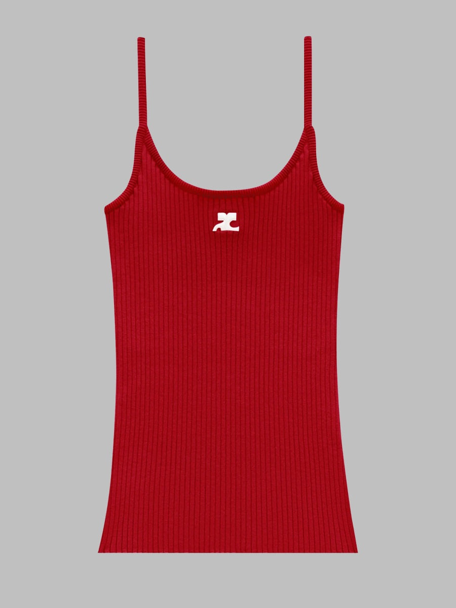 Courreges Women Tank Top In Maglia "Reedition" COURREGES