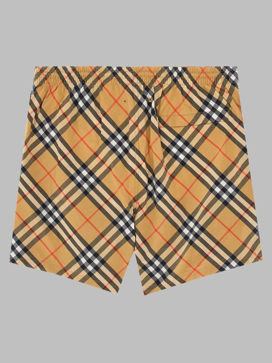 Burberry Men Costume Da Bagno Con Stampa Check BURBERRY