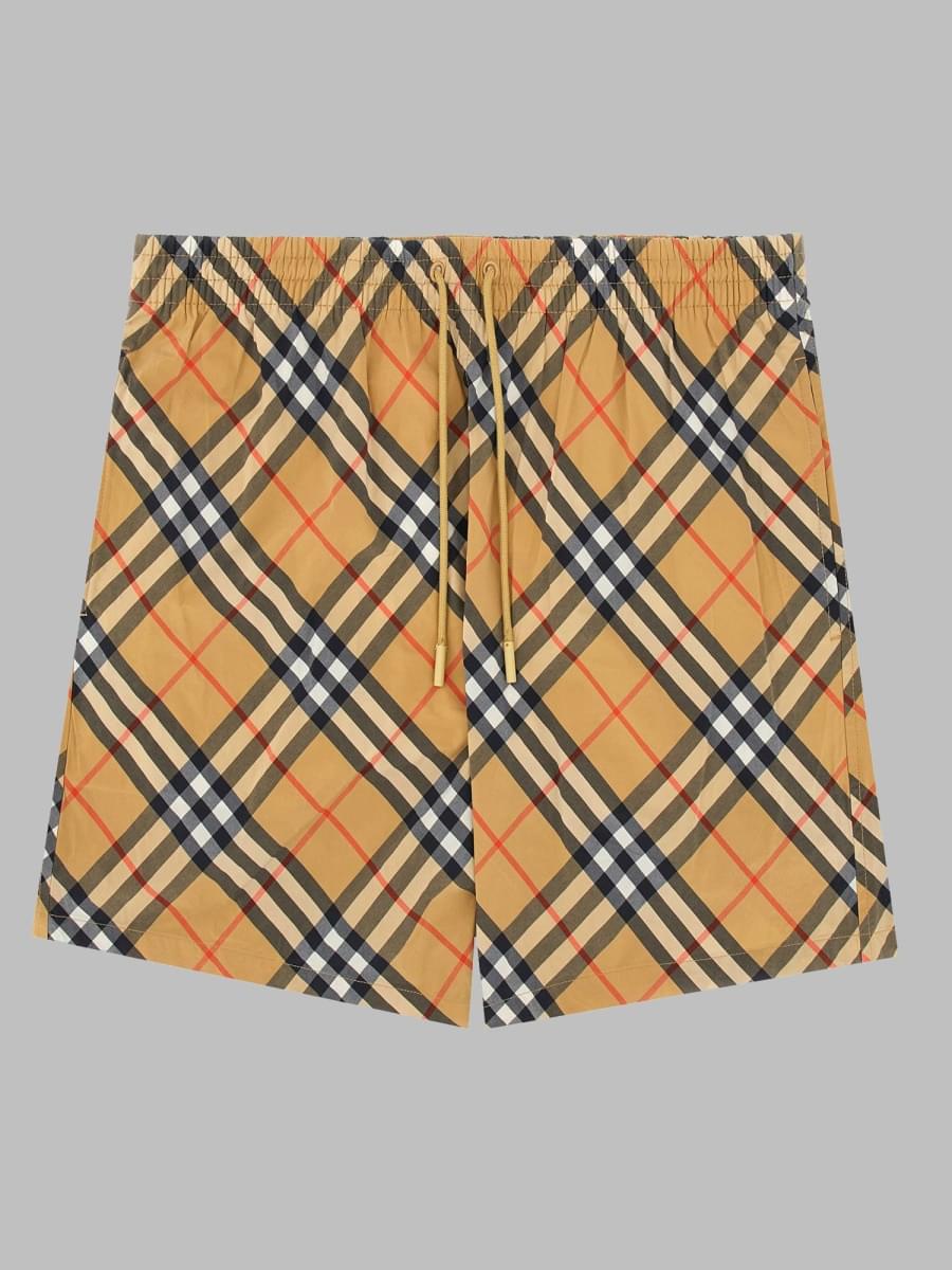 Burberry Men Costume Da Bagno Con Stampa Check BURBERRY