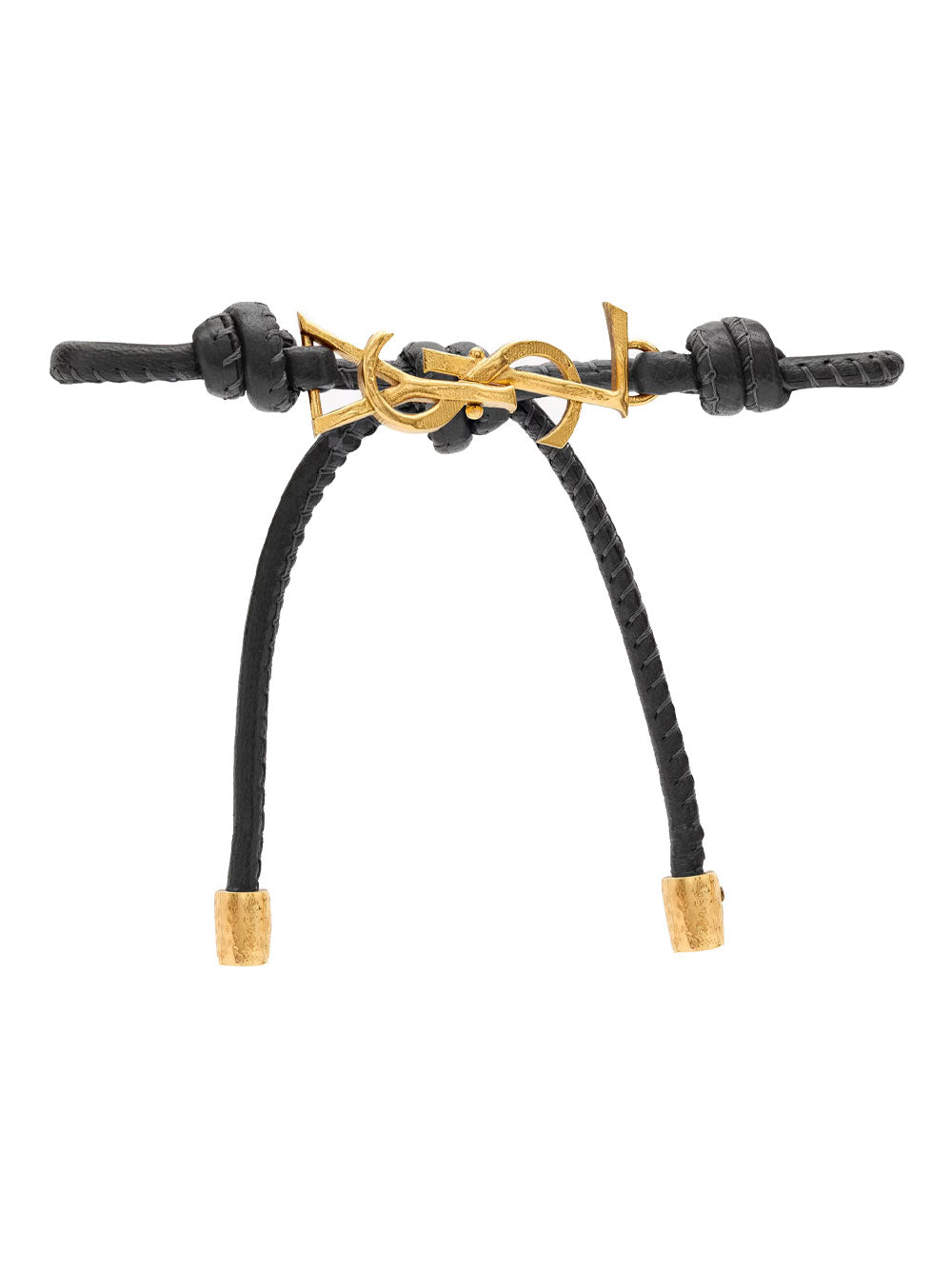 Saint Laurent Women Cassandre Leather Cord Bracelet SAINT LAURENT