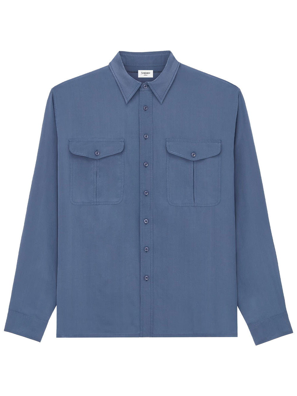 Saint Laurent Men Viscose And Silk Shirt With Padded Shoulders SAINT LAURENT