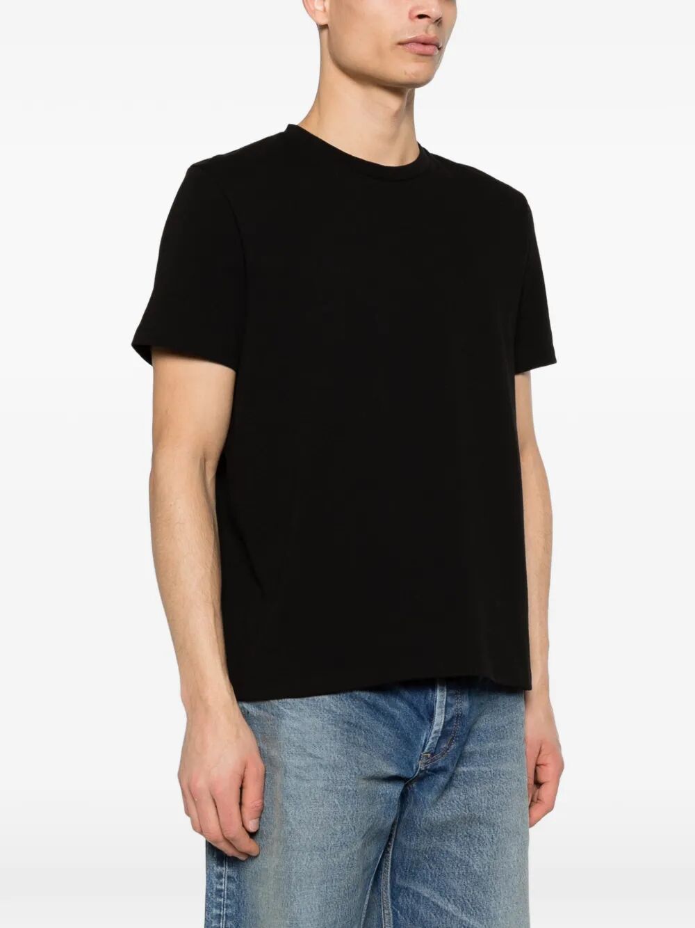 Saint Laurent Men Crewneck Cotton T-Shirt SAINT LAURENT