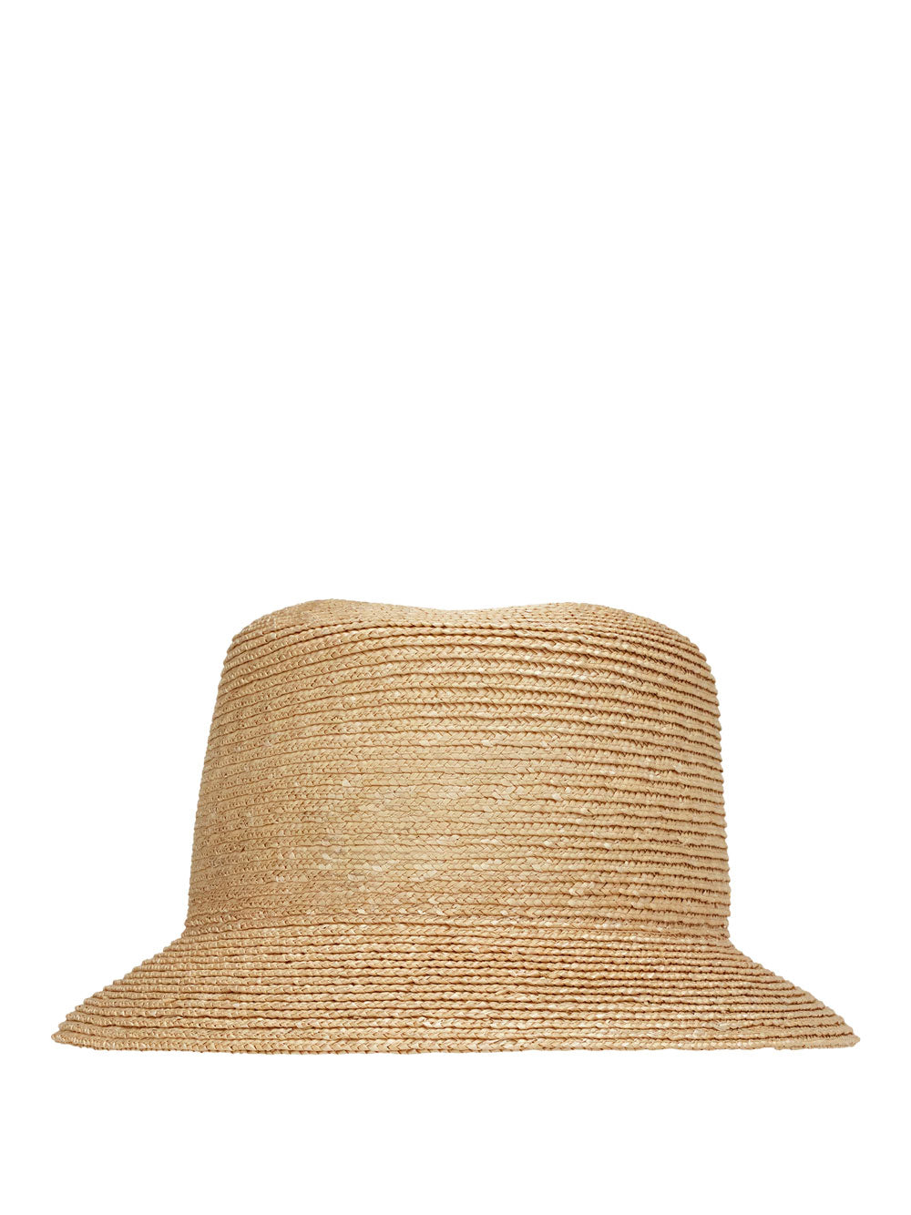 Saint Laurent Men Maglina Straw Bucket Hat With Cassandre Pin SAINT LAURENT