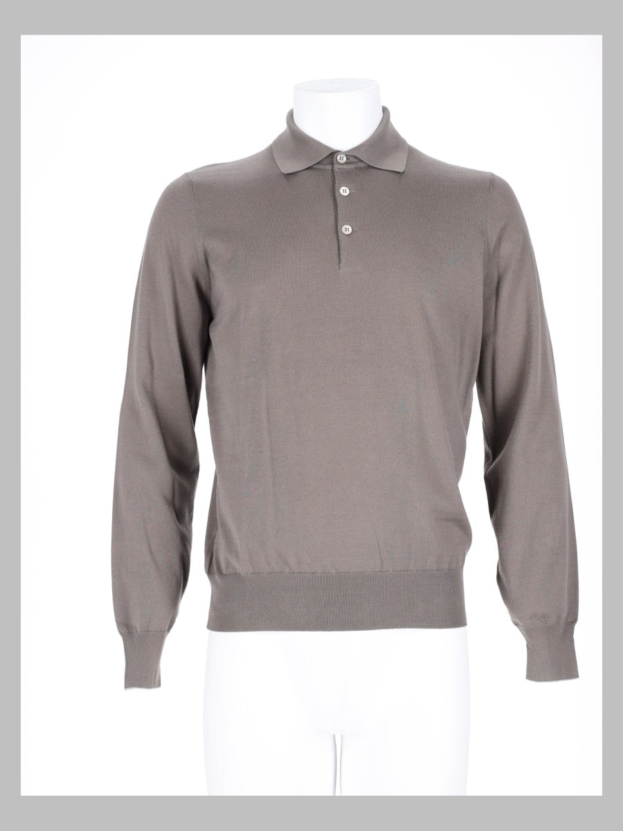 Brunello Cucinelli Men Polo In Maglia Di Cotone BRUNELLO CUCINELLI