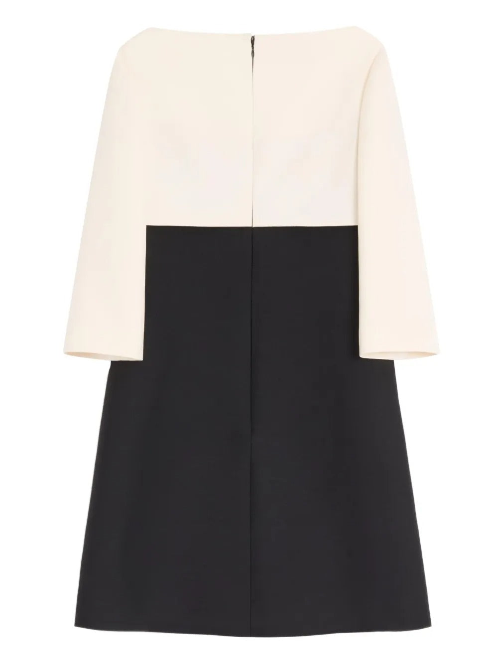 Valentino Garavani Women Crepe Couture Short Dress With Bow And Contrasting Sleeves VALENTINO GARAVANI
