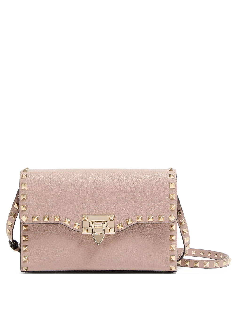 Valentino Garavani Women Rockstud Small Garnet Calfskin Crossbody Bag VALENTINO GARAVANI