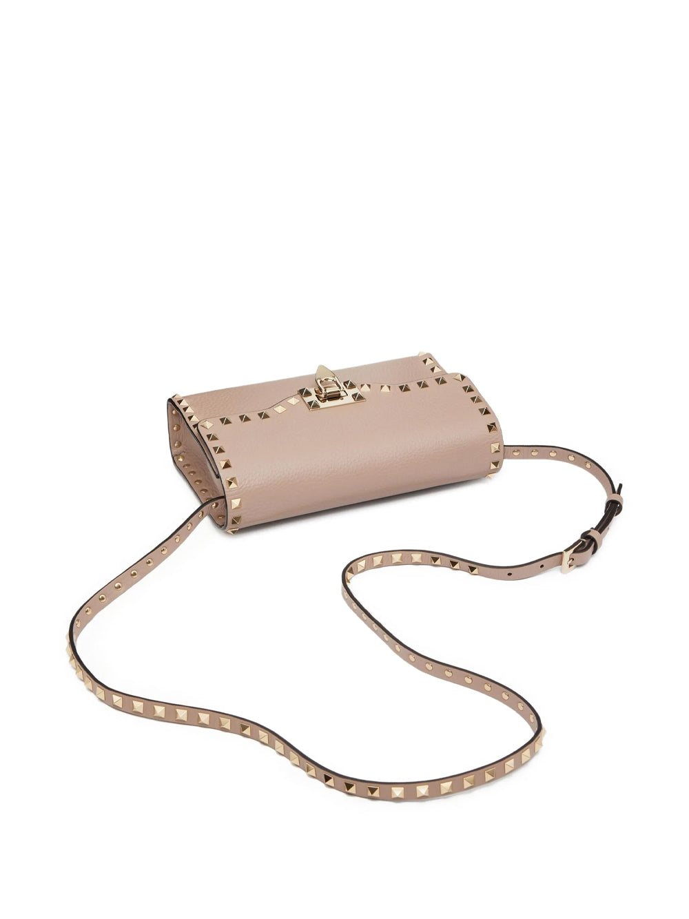Valentino Garavani Women Rockstud Small Garnet Calfskin Crossbody Bag VALENTINO GARAVANI