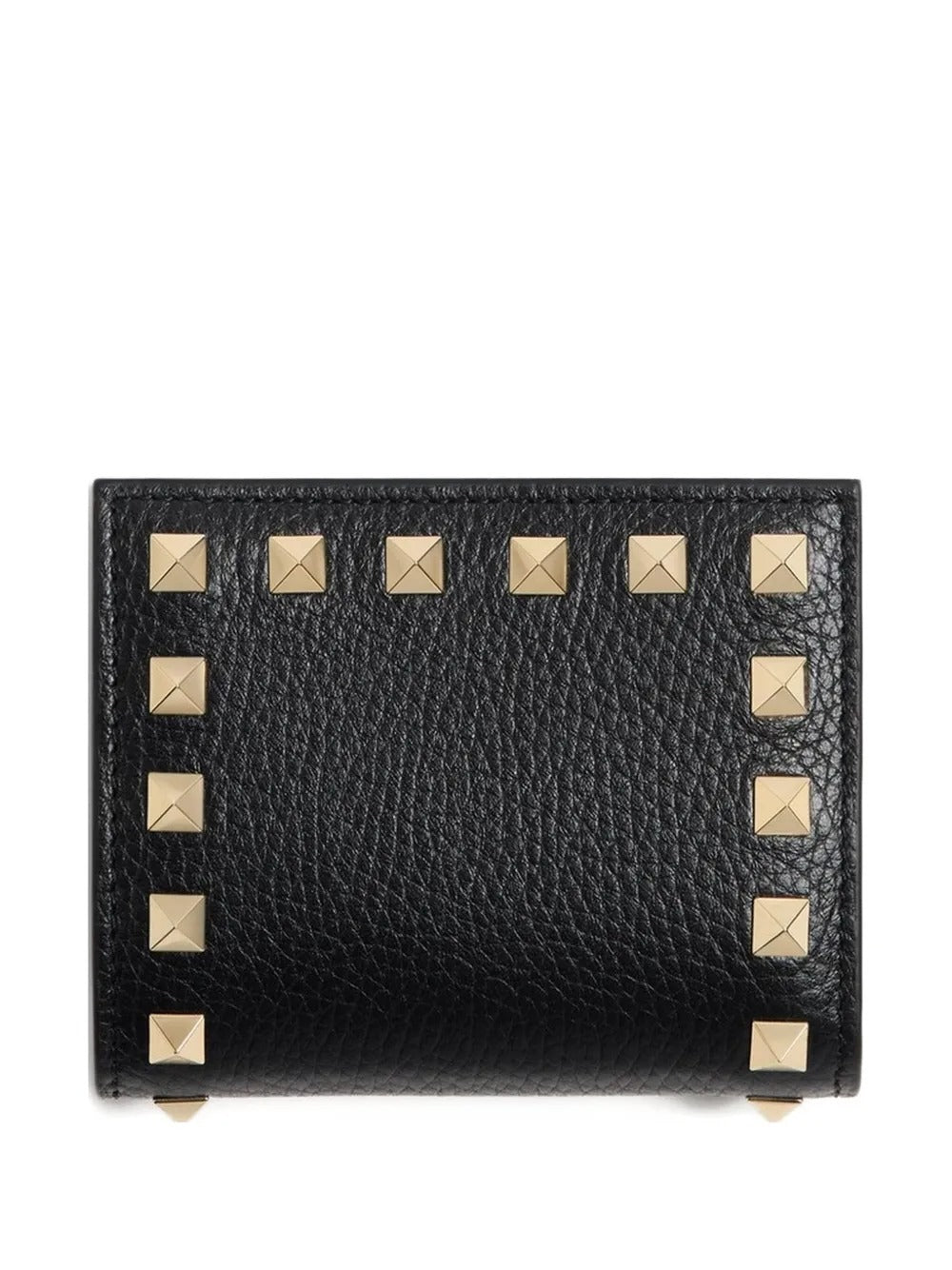 Valentino Garavani Women Rockstud Grainy Leather Flap Wallet VALENTINO GARAVANI