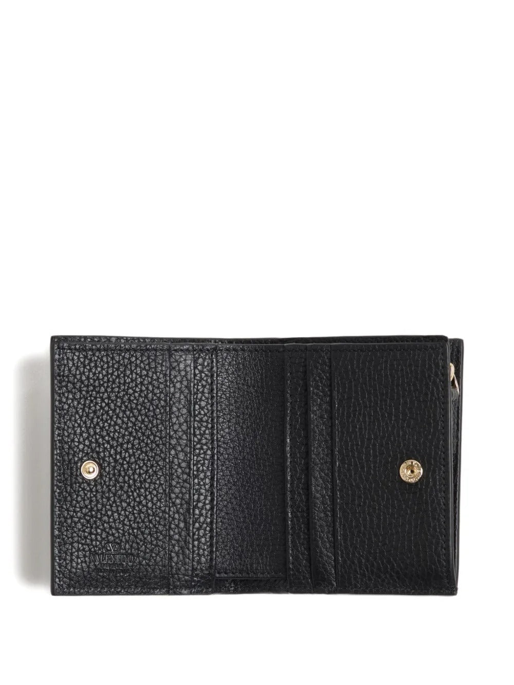 Valentino Garavani Women Rockstud Grainy Leather Flap Wallet VALENTINO GARAVANI