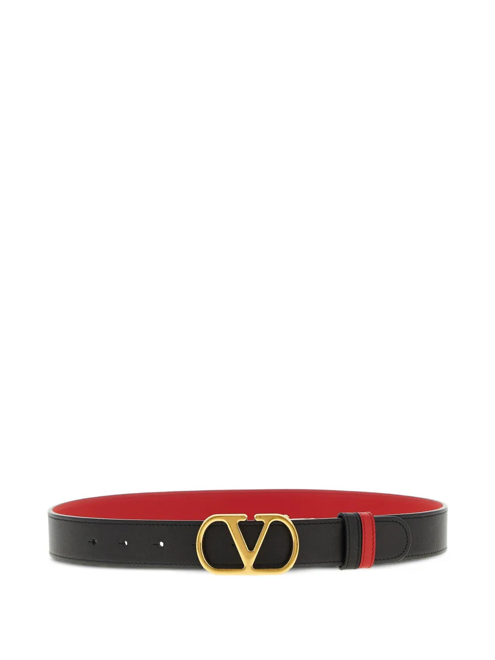 Valentino Garavani Women Vlogo Signature 30 Reversible Shiny Leather Belt VALENTINO GARAVANI