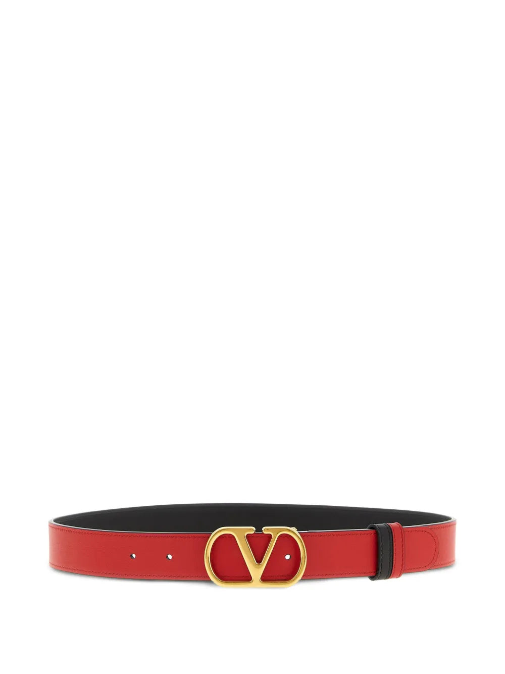 Valentino Garavani Women Vlogo Signature 30 Reversible Shiny Leather Belt VALENTINO GARAVANI