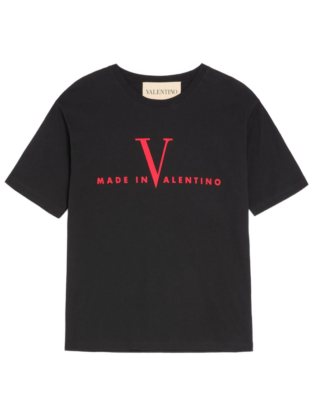 Valentino Garavani Men Valentino Cotton T-Shirt With Made In Valentino Print VALENTINO GARAVANI