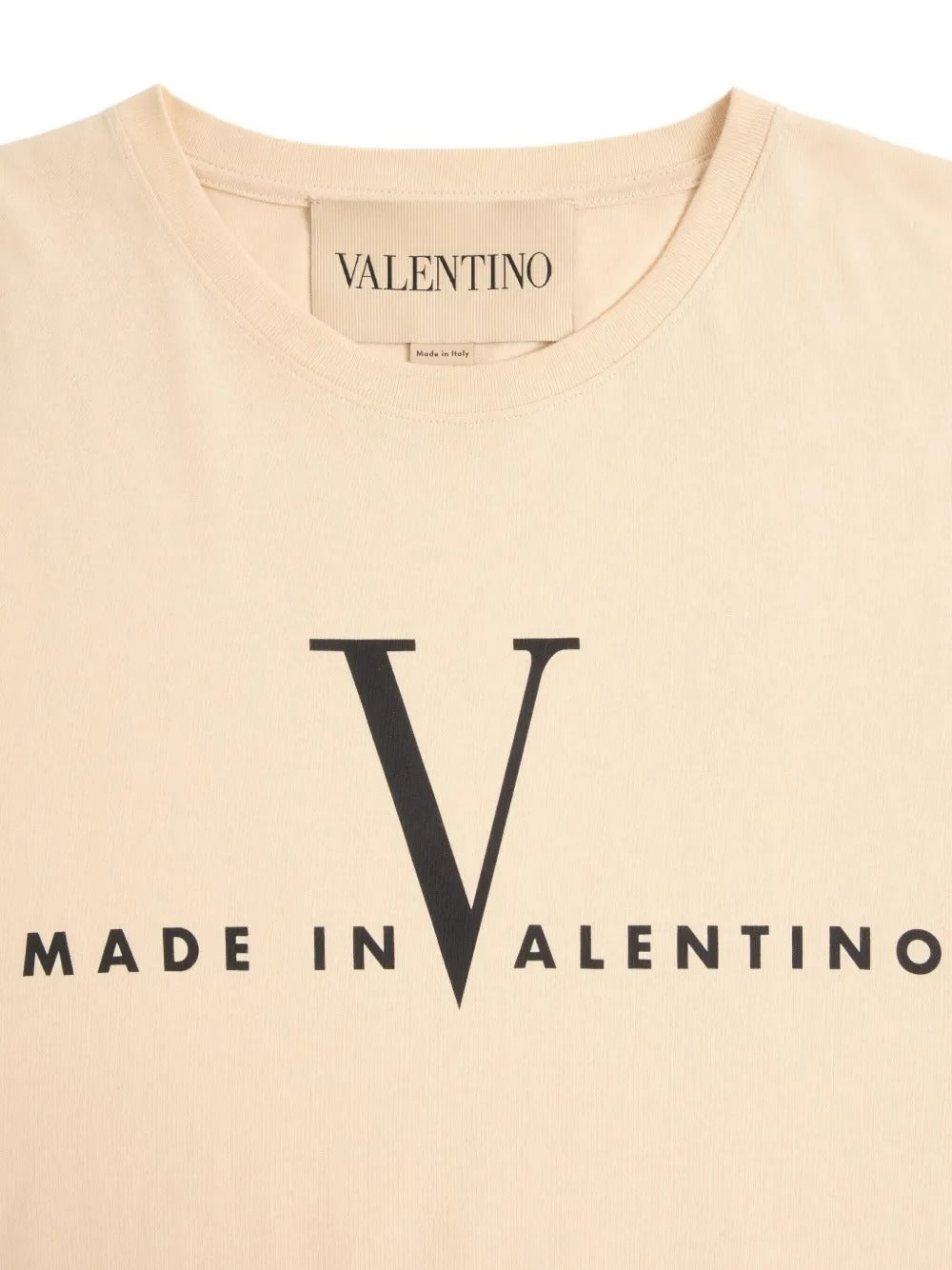 Valentino Garavani Men Valentino Cotton T-Shirt With Made In Valentino Print VALENTINO GARAVANI