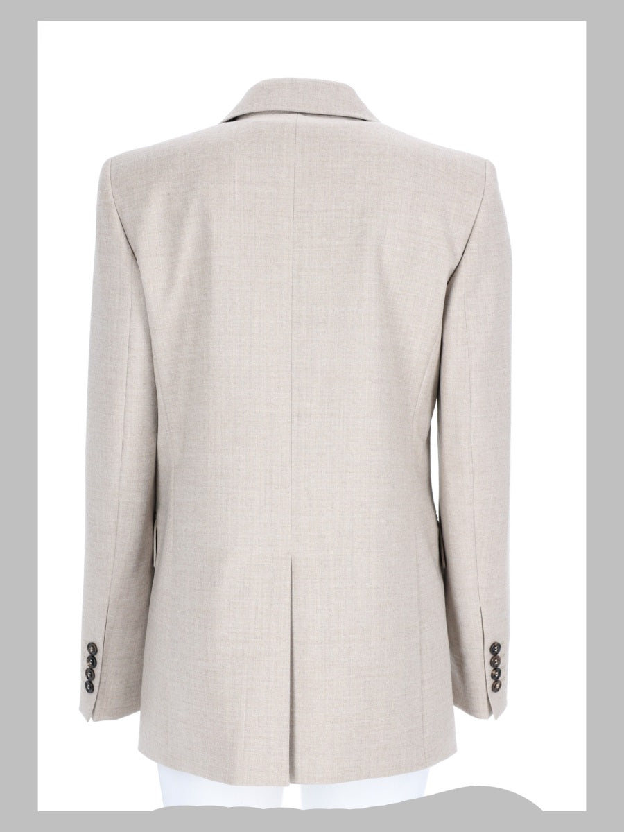 Max Mara Studio Women Blazer Monopetto In Flanella Di Lana MAX MARA STUDIO