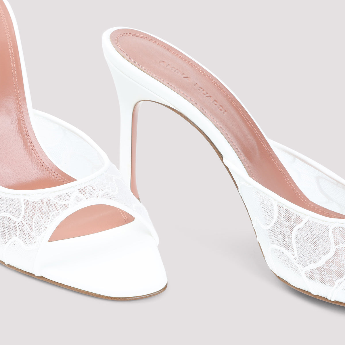 Amina Muaddi Alexa Lace 95 Slippers Women AMINA MUADDI
