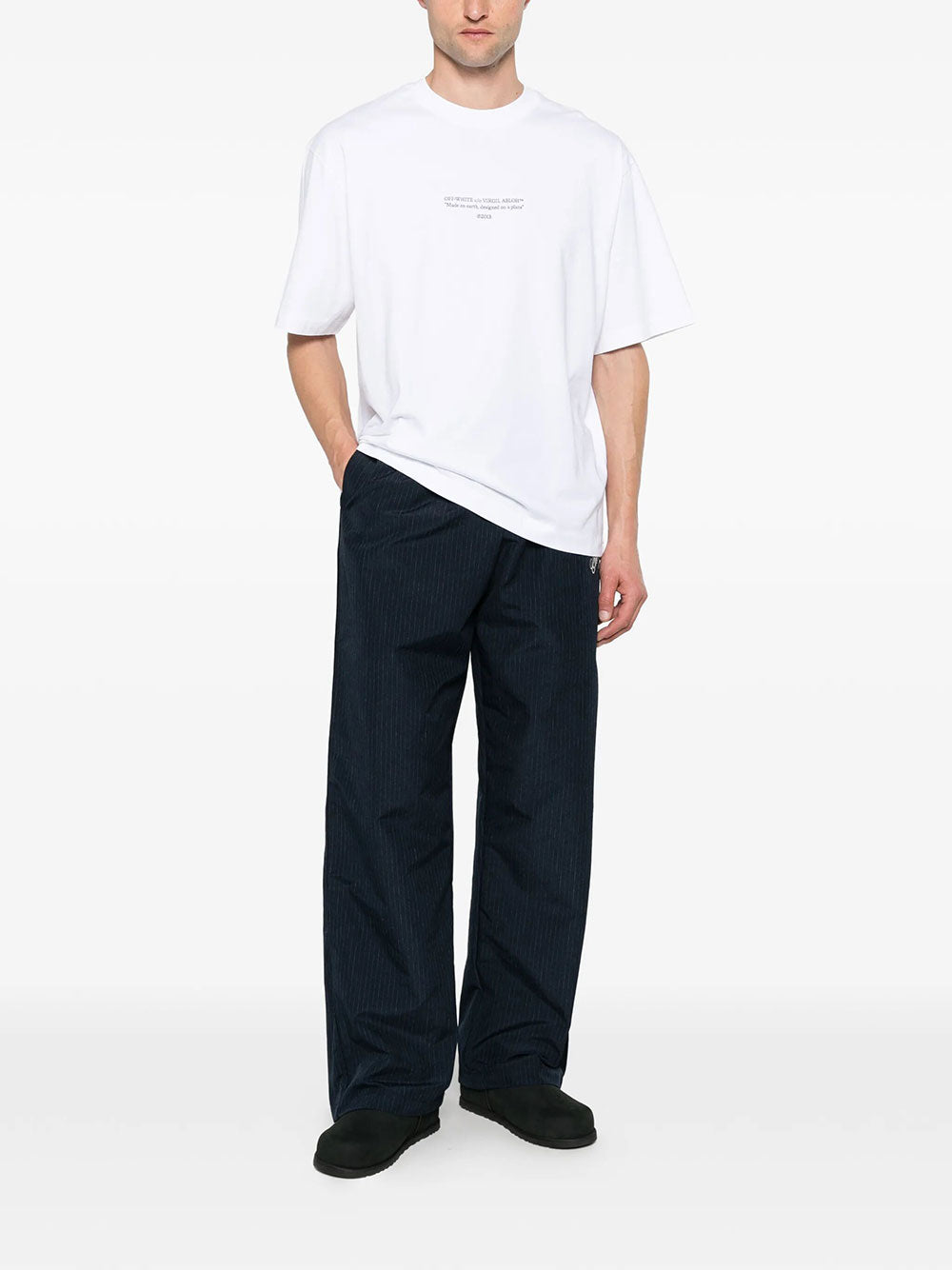 Off-White Men Statement Cotton Skate T-Shirt OFF-WHITE
