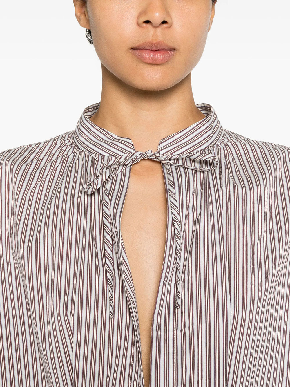 Dries Van Noten Women Denvo Striped Silk-Blend Long Dress DRIES VAN NOTEN
