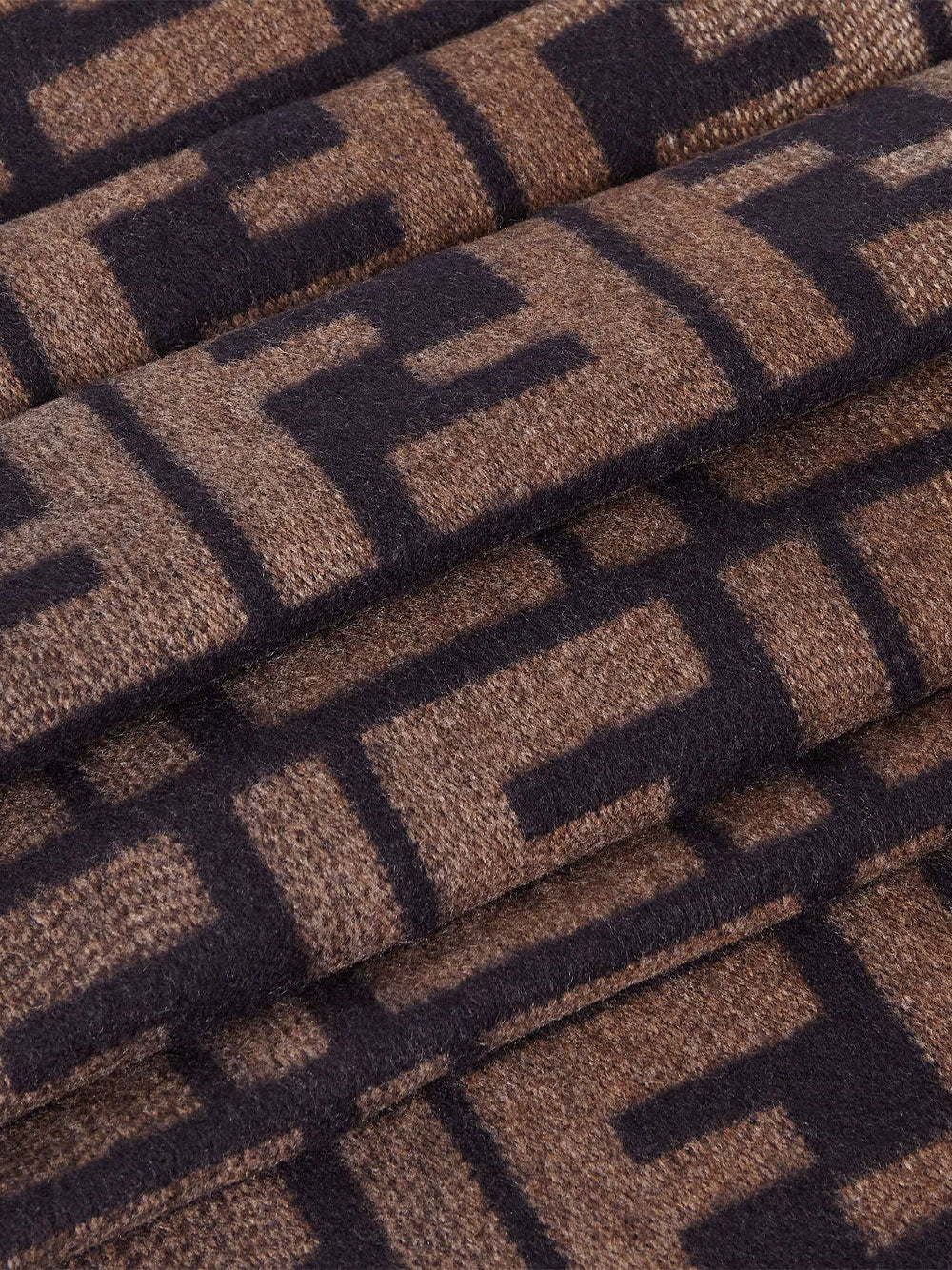 Fendi Men Faded-Effect Ff Jacquard Wool And Cashmere Scarf FENDI