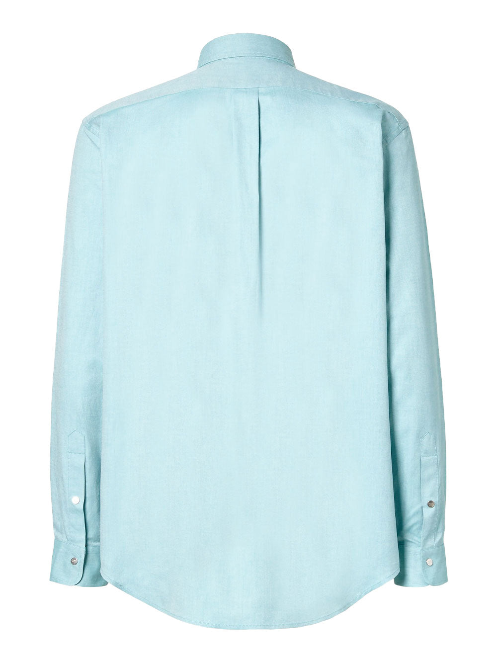 Fendi Men Oxford Cotton Shirt With Ff Embroidery FENDI