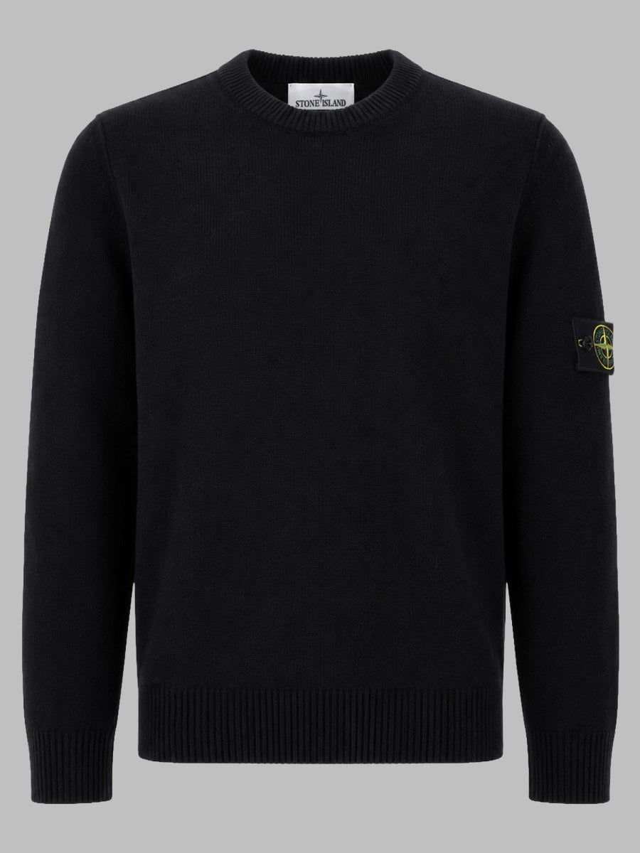 Stone Island Men Maglia In Lana Con Patch Logo STONE ISLAND