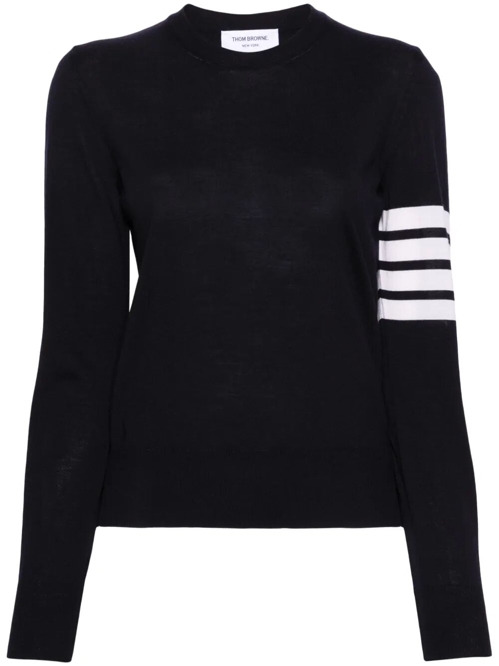 Thom Browne Women Wool 4-Bar Relaxed Pullover THOM BROWNE