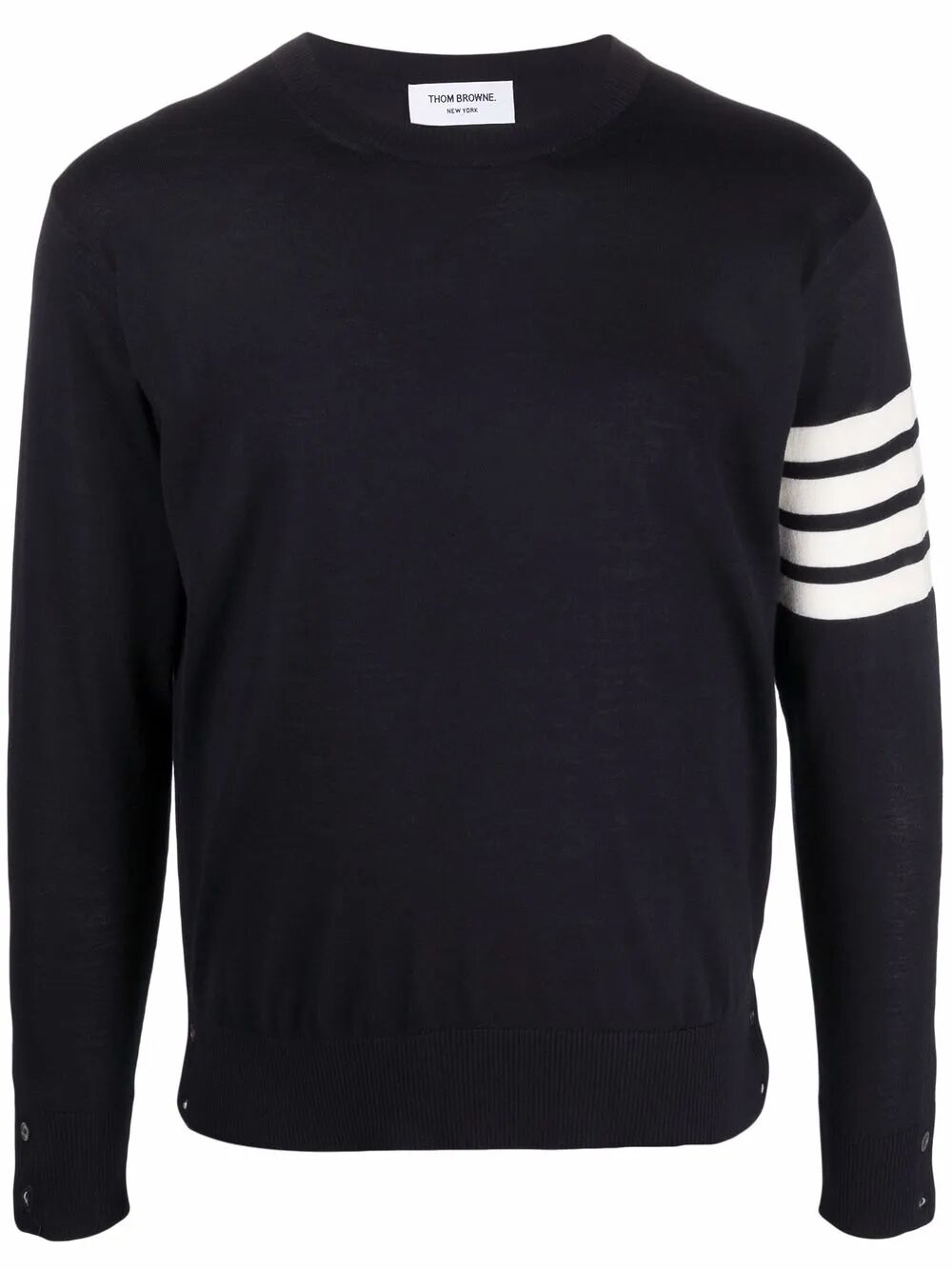 Thom Browne Men Wool 4-Bar Pullover THOM BROWNE