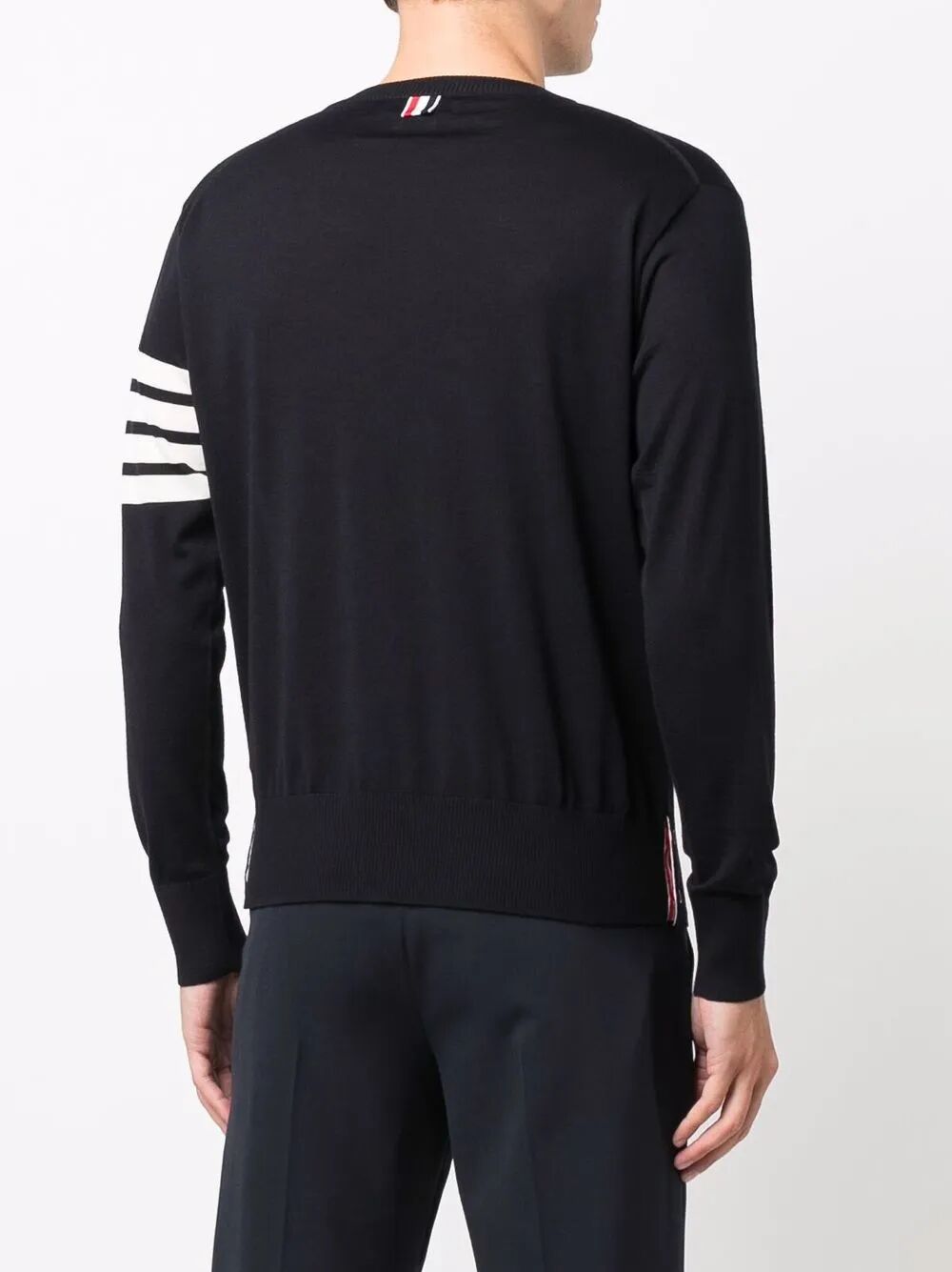 Thom Browne Men Wool 4-Bar Pullover THOM BROWNE