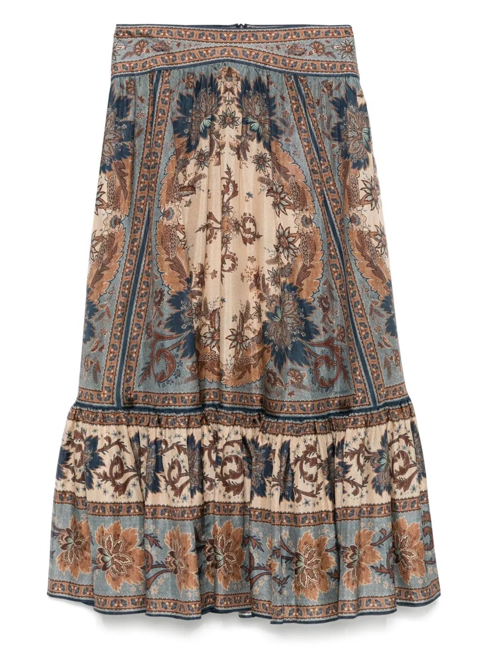 Zimmermann Women Ascension Tiered Midi Skirt ZIMMERMANN