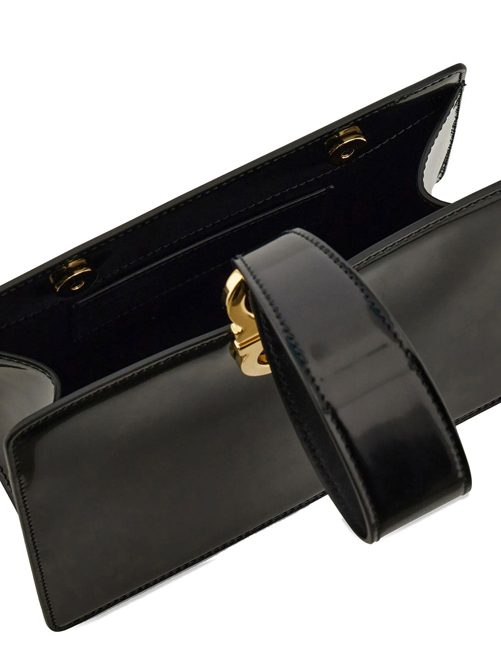 Ferragamo Women Glossy Leather Mini Clutch FERRAGAMO
