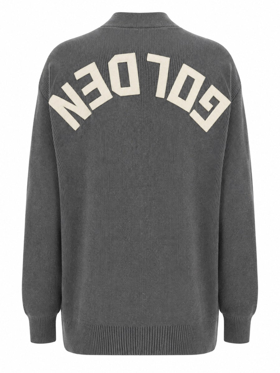 Golden Goose Women Cardigan In Cotone Con Logo Sul Retro GOLDEN GOOSE