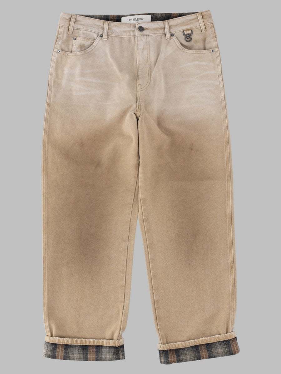 Golden Goose Men Jeans Con Dettaglio Check GOLDEN GOOSE