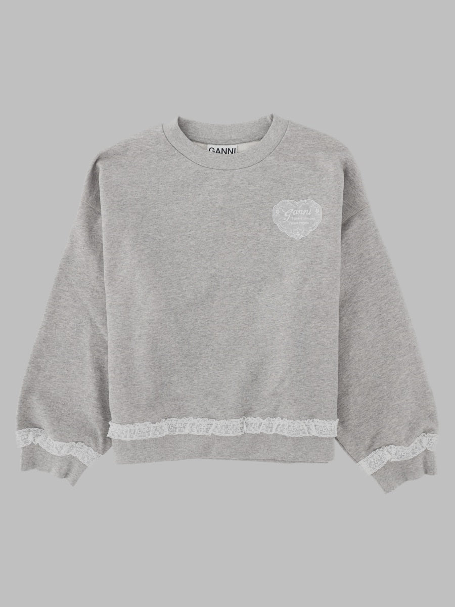 Ganni Women Felpa "Isoli" Con Patch Logo GANNI