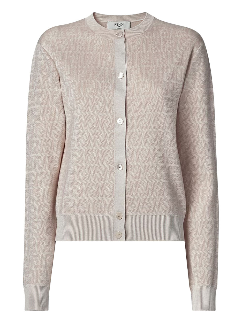 Fendi Women Slim Fit Ff Wool Cardigan FENDI