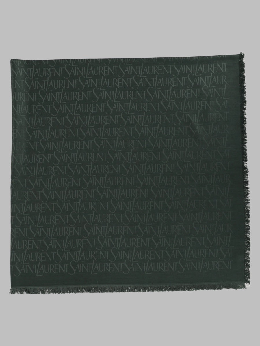 Saint Laurent Women Sciarpa Jacquard In Seta E Lana SAINT LAURENT