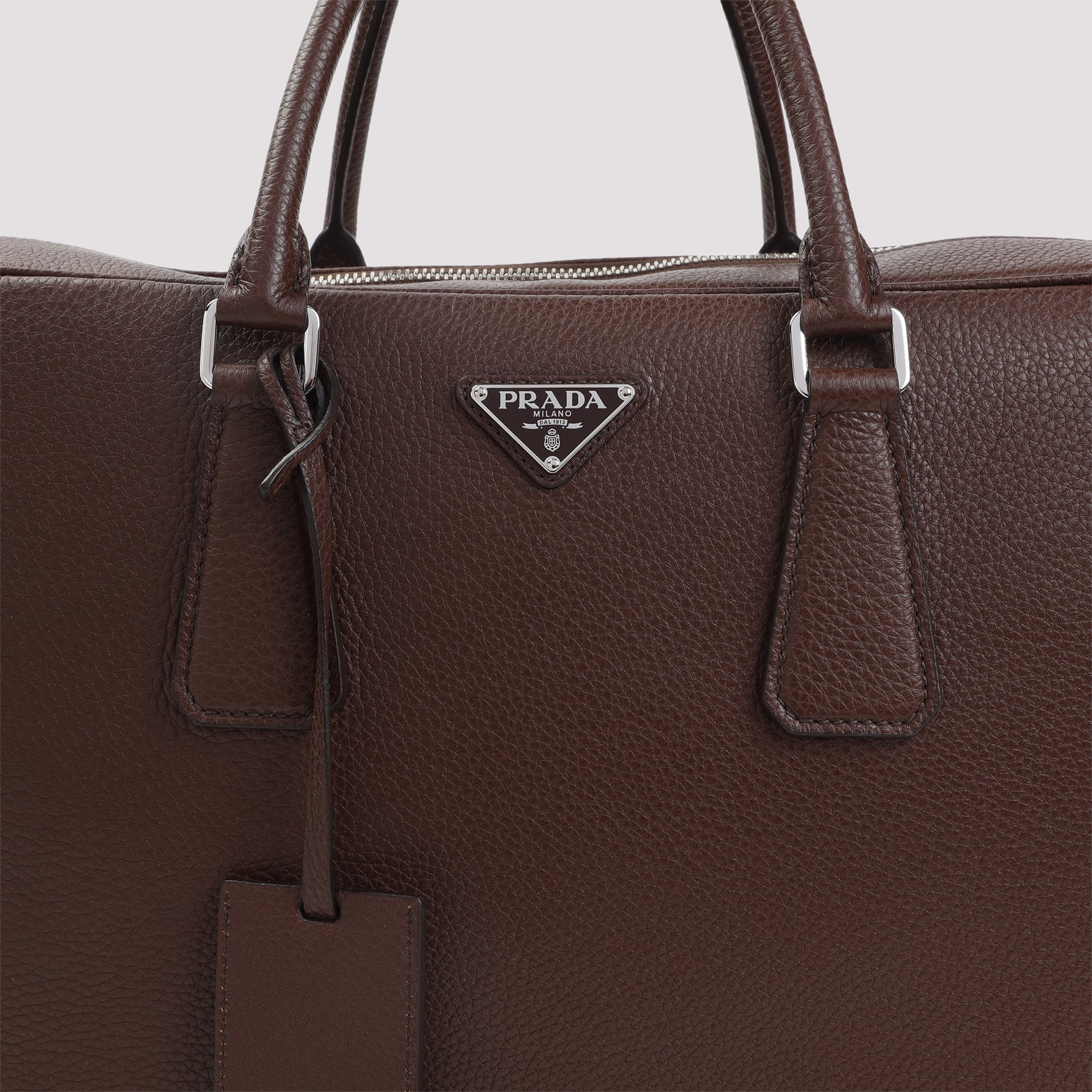 Prada Grained Leather Tote Bag Men PRADA