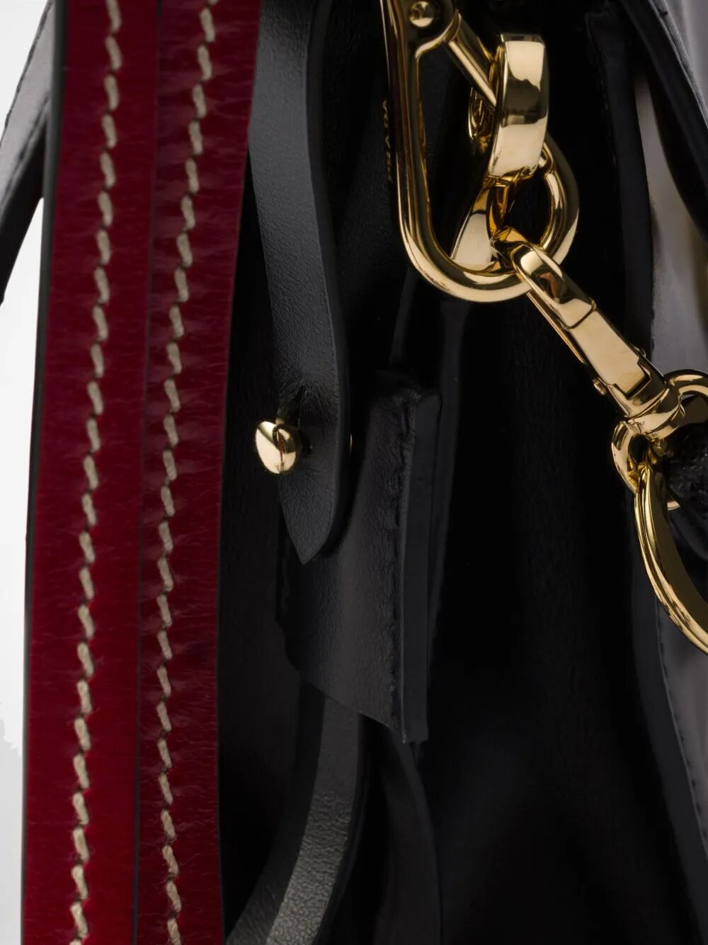 Prada Women Prada Soft Sound Small Leather Shoulder Bag With Charms PRADA