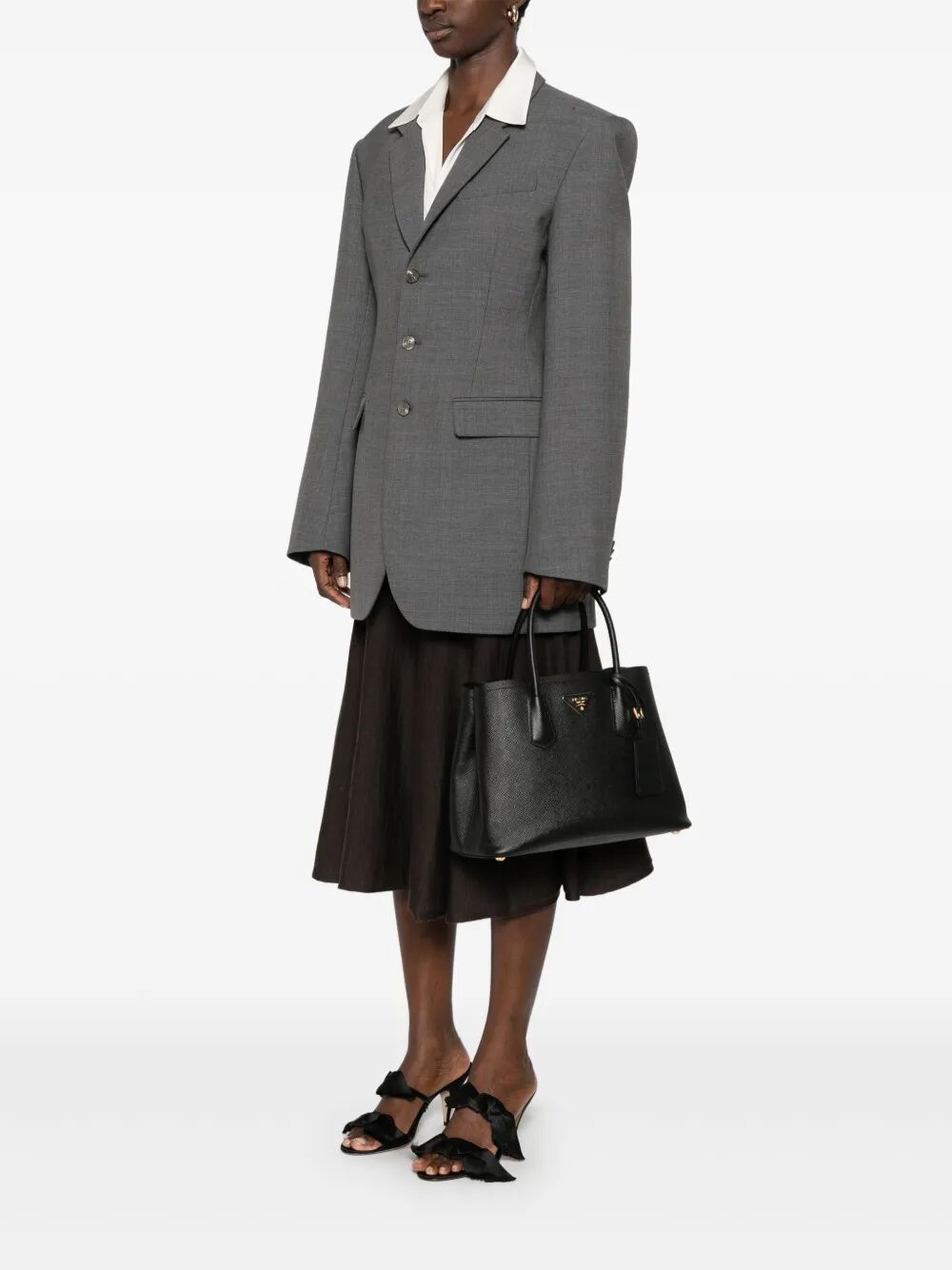 Prada Women Medium Prada Double Saffiano Leather Bag PRADA