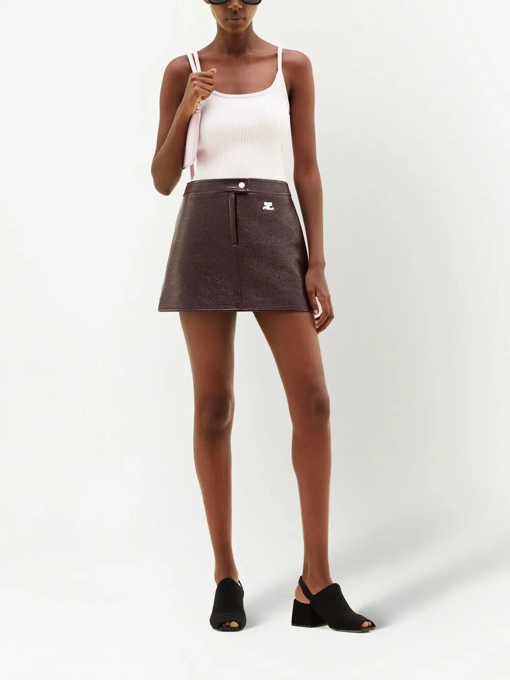 Courreges Women Minigonna Reedition Vinyl COURREGES