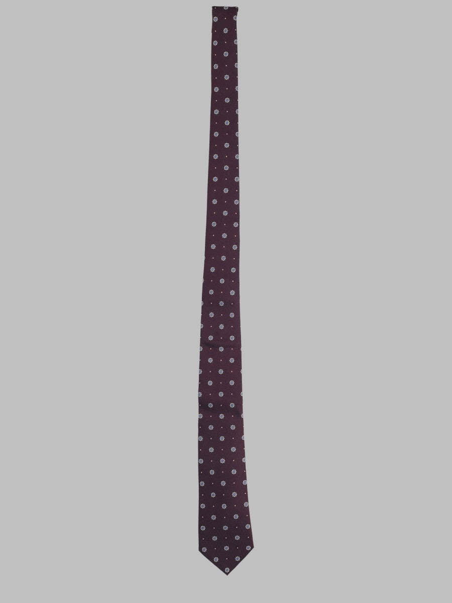 Saint Laurent Men Cravatta In Jacquard Di Seta SAINT LAURENT