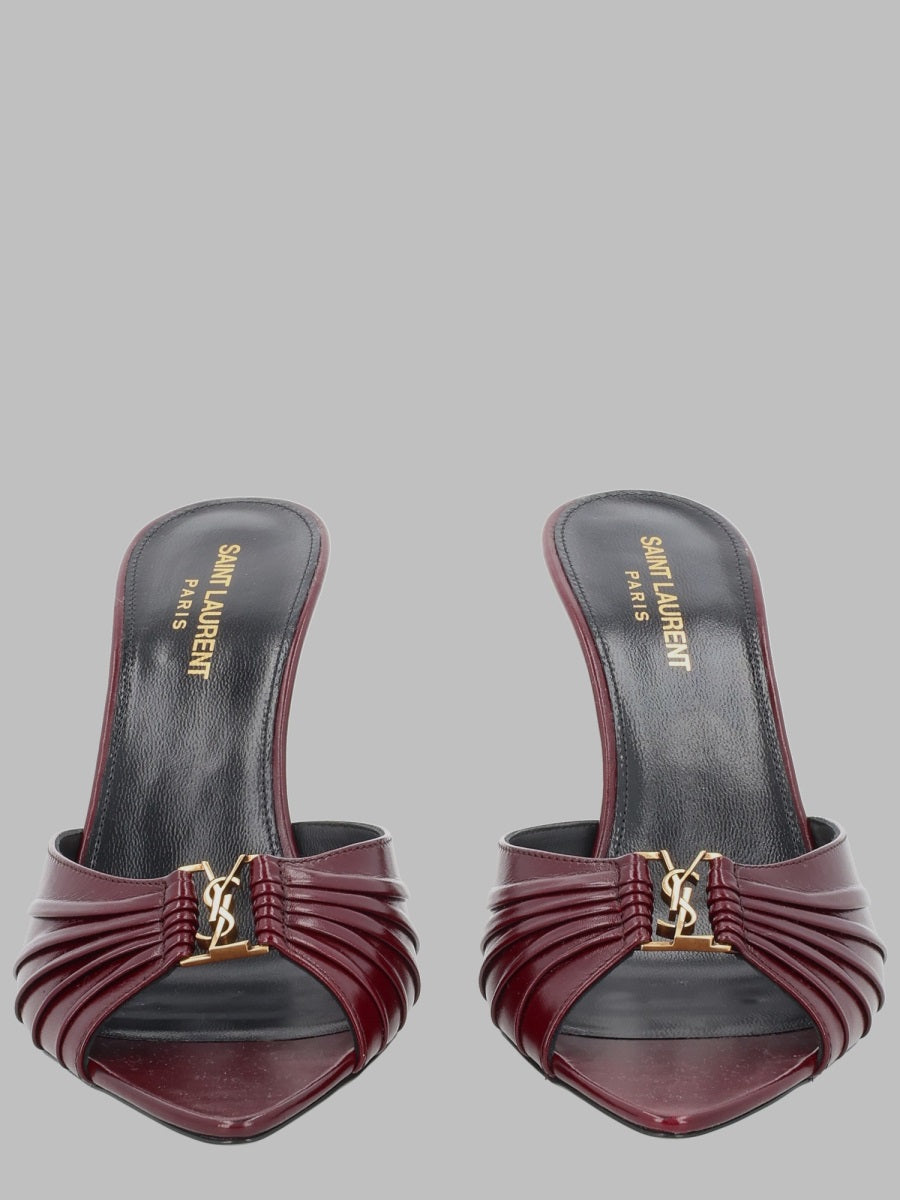Saint Laurent Women Mule "Babylone" In Pelle Liscia SAINT LAURENT