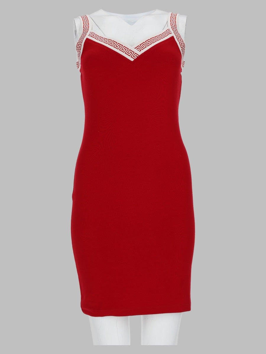 Versace Women Abito Con Motivo Jacquard VERSACE