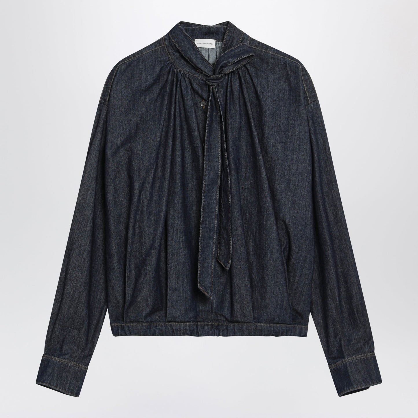 Dries Van Noten Dark Indigo Denim Shirt Women DRIES VAN NOTEN