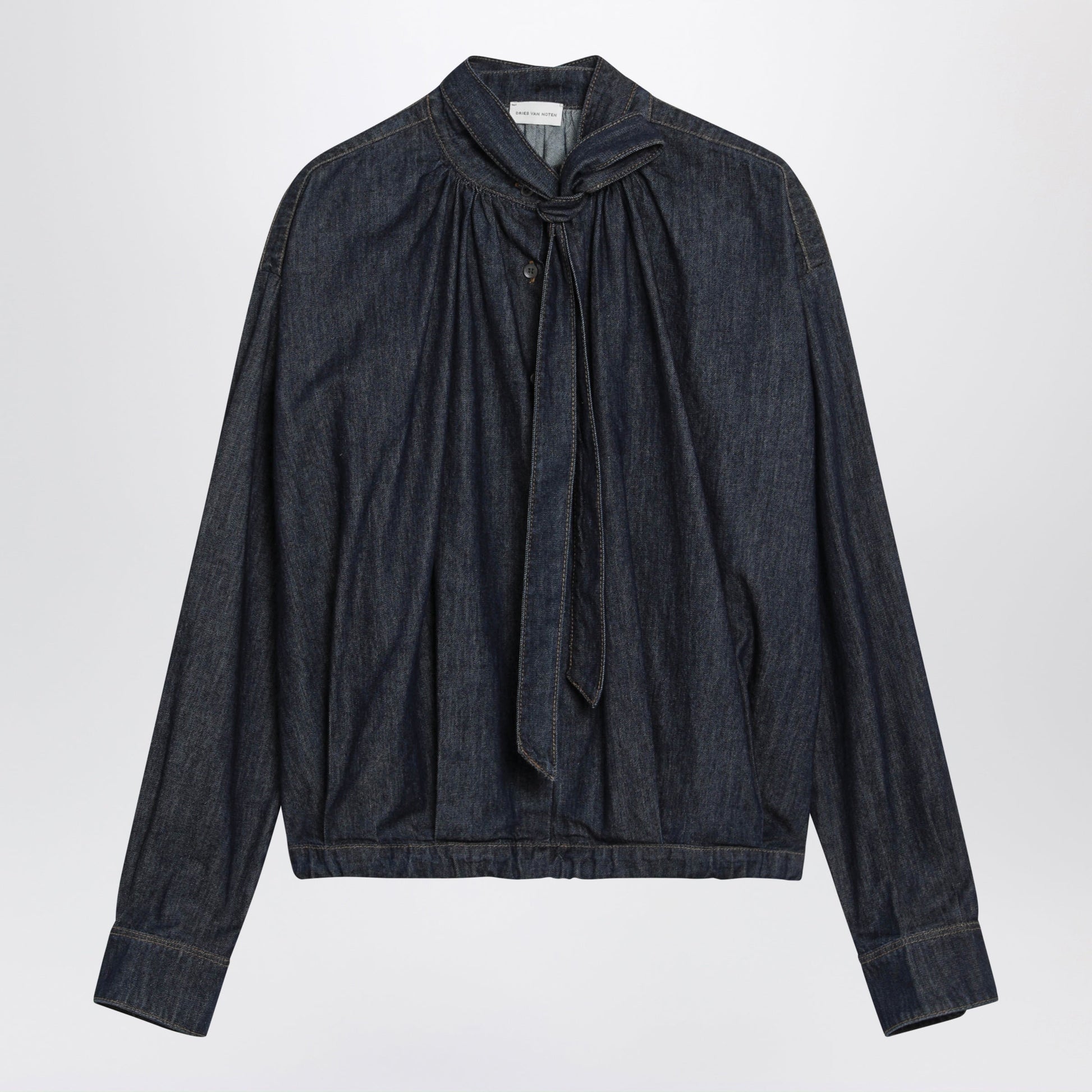 Dries Van Noten Dark Indigo Denim Shirt Women DRIES VAN NOTEN