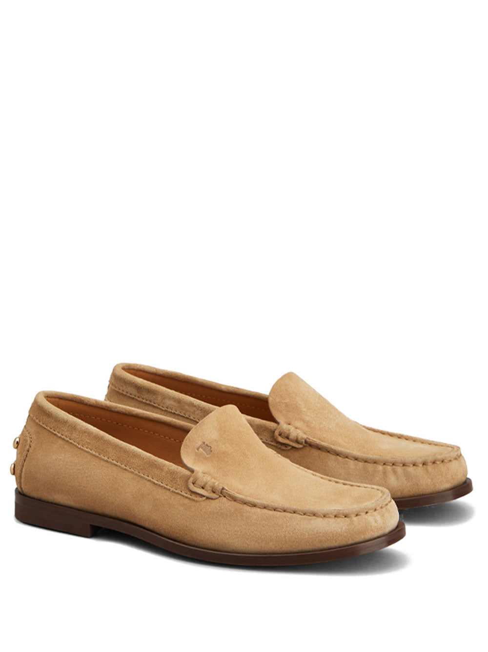 Tod's Women Suede Slipper Loafers With Metal Detailing TOD'S