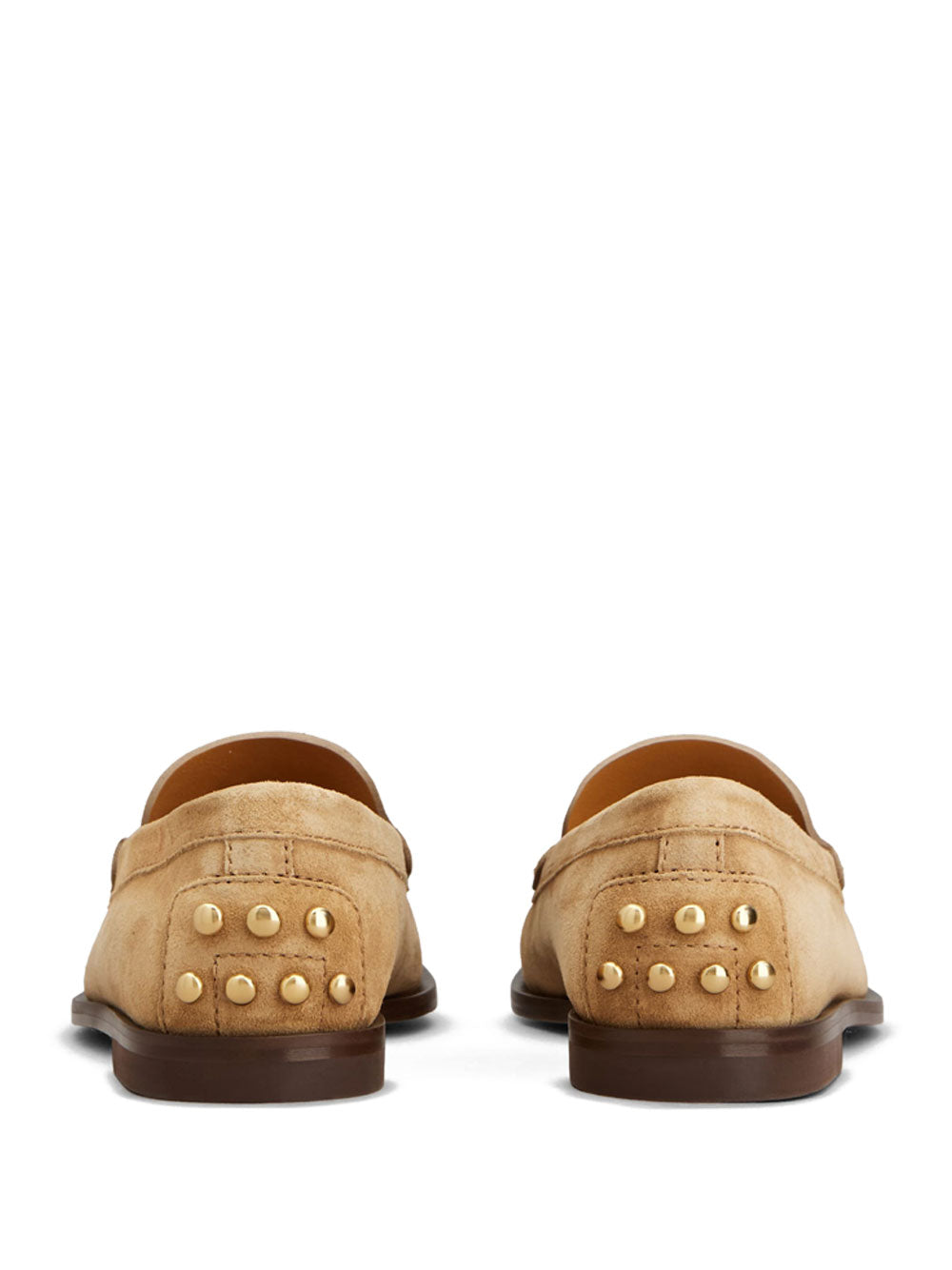 Tod's Women Suede Slipper Loafers With Metal Detailing TOD'S