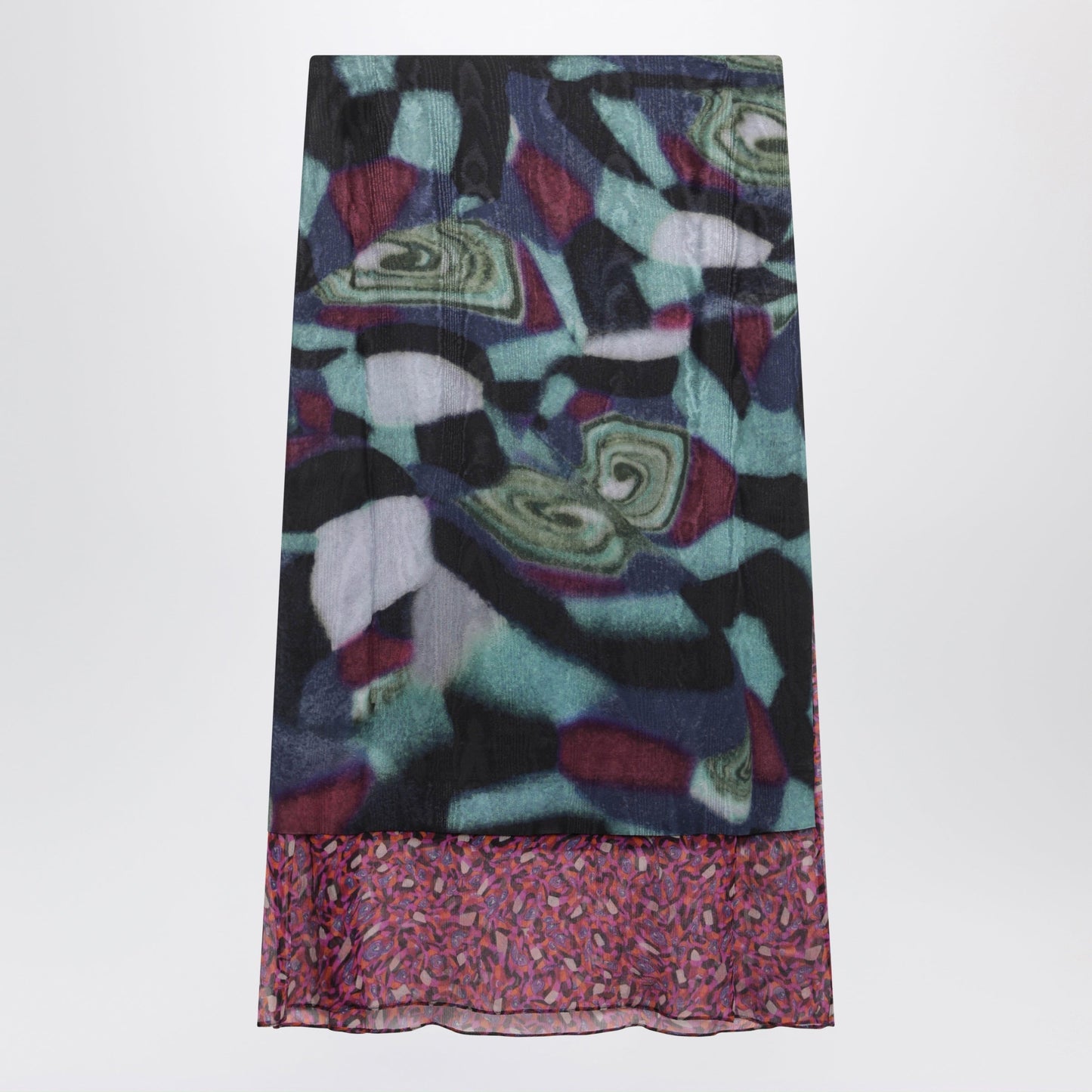 Dries Van Noten Multicolored Silk-Blend Print Skirt Women DRIES VAN NOTEN