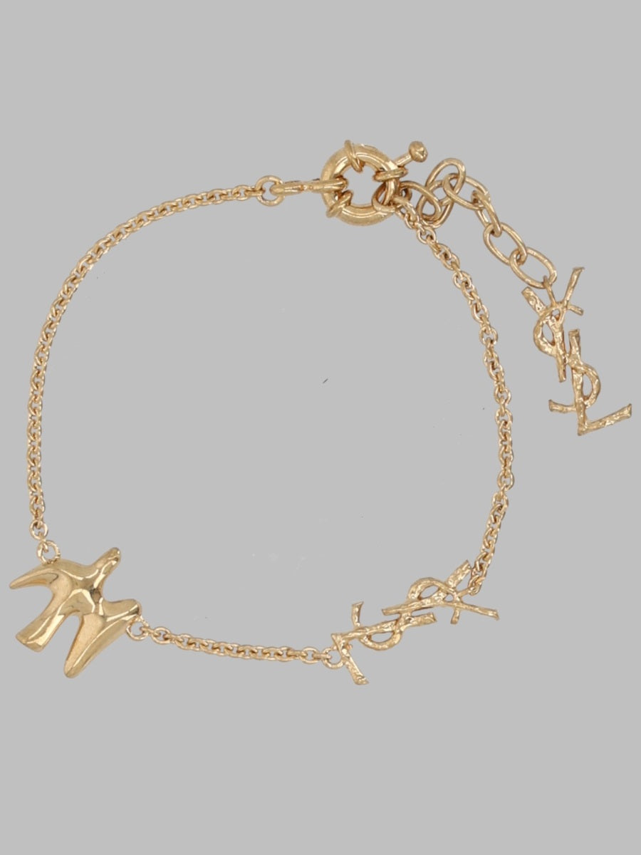 Saint Laurent Women Bracciale A Catena Con Cassandre E Colomba SAINT LAURENT