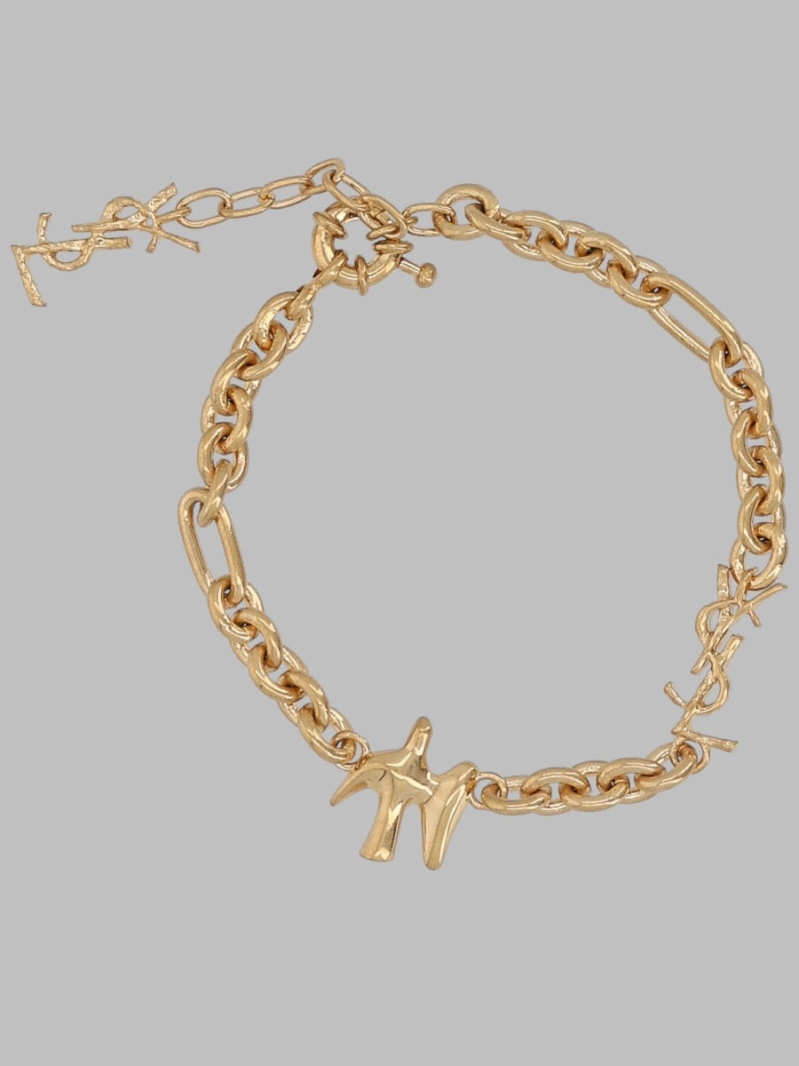 Saint Laurent Women Bracciale Con Colomba E Cassandre SAINT LAURENT